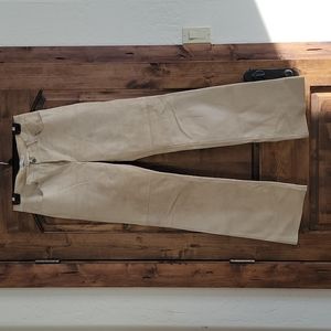 Tan suede lined pants